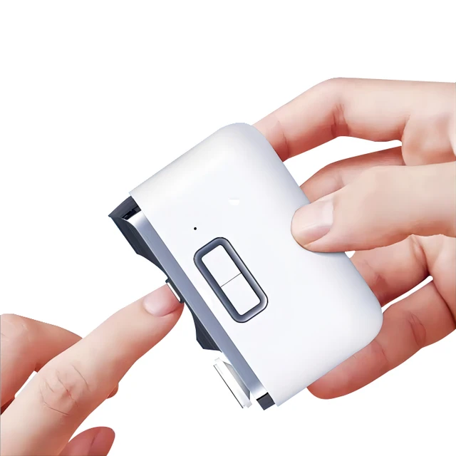 Portable 2 In 1 Mini Automatic Finger Nail Clipper Trimmer Polisher Baby Safe Adults USB Painless Electric Nail Clipper Cutter