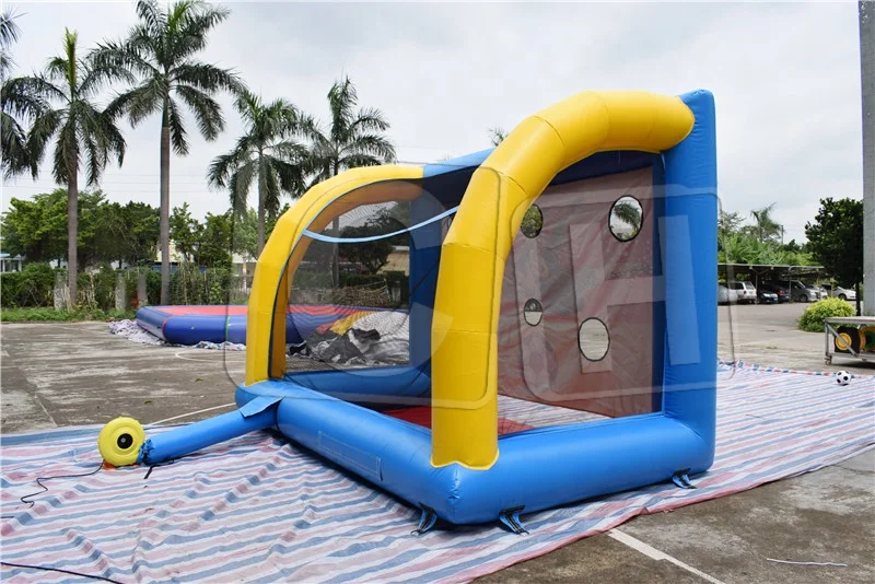 Inflatable Soccer Shootout Game Portable Inflatable Football Shooting Target Post Gate Inflatable Football Goal for Party
