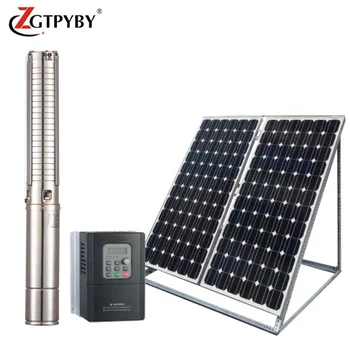 100m Deep Well Solar Water Pump System For Agriculture Borehole Solar ...