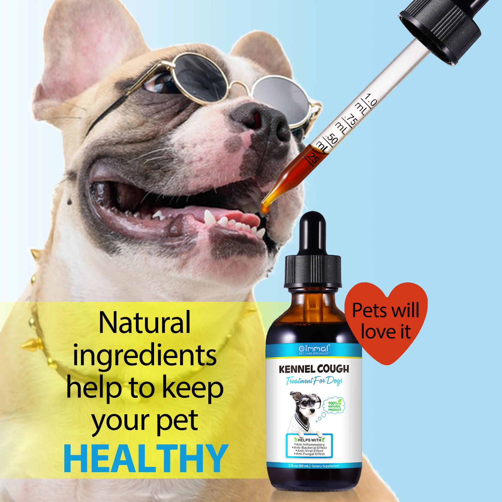 Allergy Itch Relief Dog Cough Suppressant Kennel Cough Treatment For