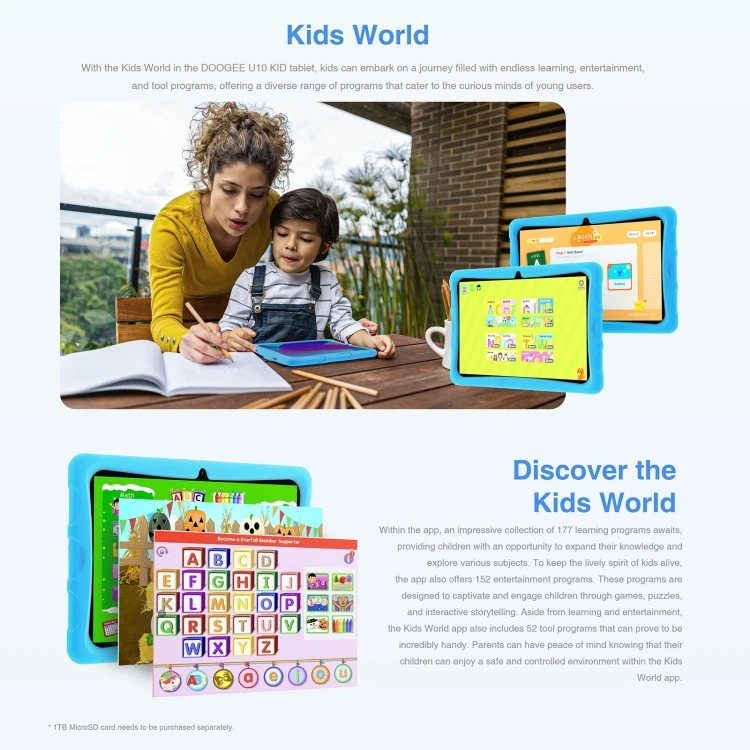 Best Selling Global Version DOOGEE U10 KID Tablet 10.1 Inch 9GB+128GB  Android 13 Kids Learning Educational Tablet PC - Buy Best Selling Global  Version DOOGEE U10 KID Tablet 10.1 Inch 9GB+128GB Android