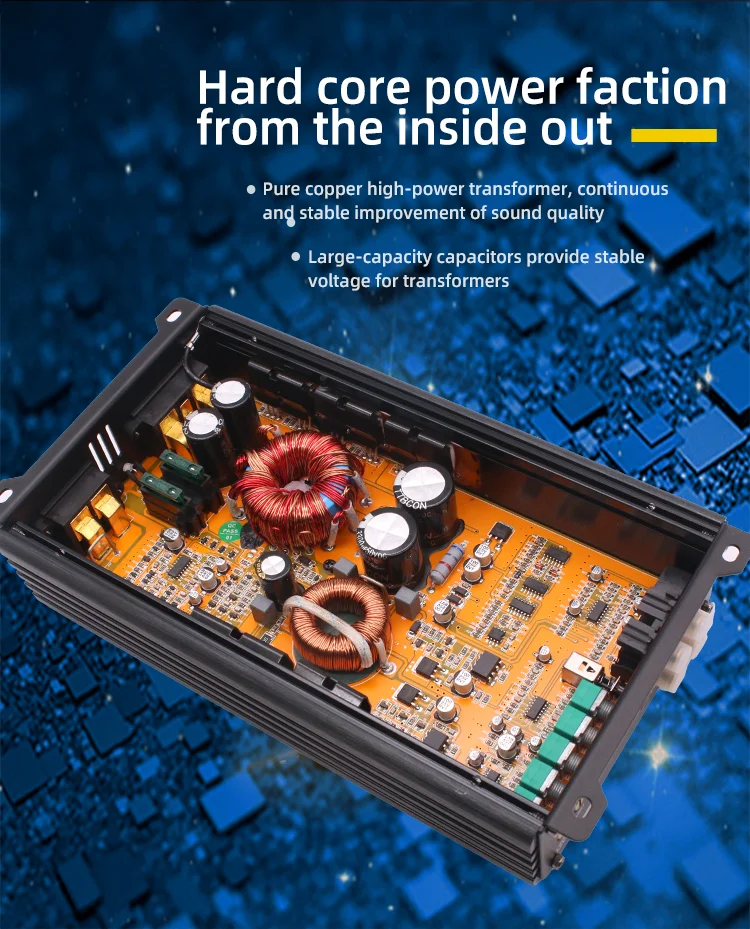 Kuerl New Model 12vmini Speaker Amplifier 600w Big Power 1 Channel