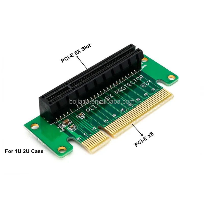 PCI-E X8 90 Degree Adapter Riser Card For 1U/2U Server Chassis 