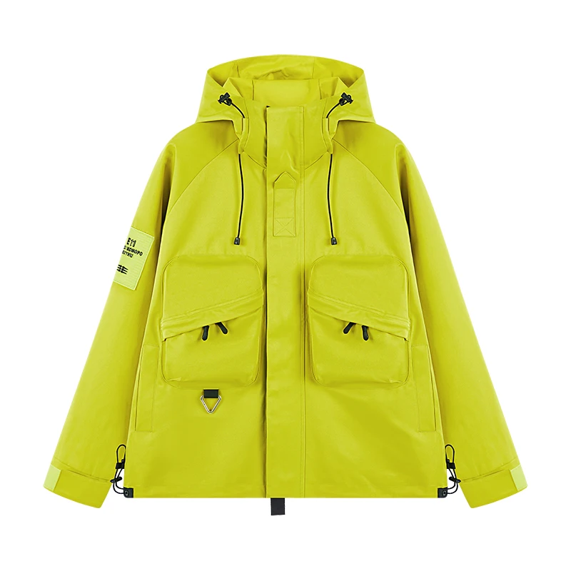 Unisex classic multi-functional 100% polyester outdoor jacket, waterproof/oil-proof/windproof softshell jacket.