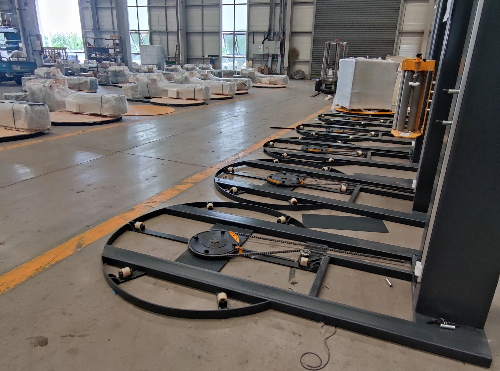 Automatic Skid/pallet Stretch Film Wrap Pallet Wrapper Pallet Wrapping Machine With Scale Buy