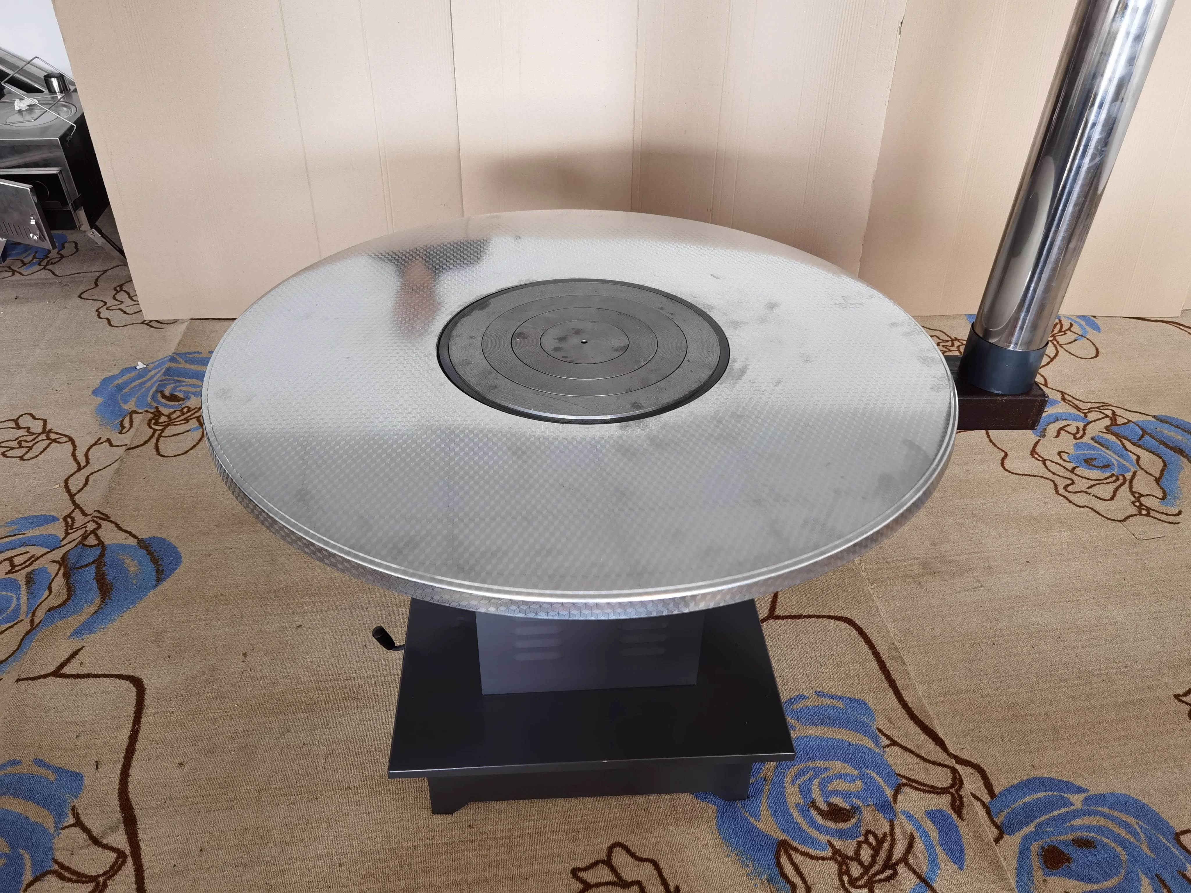 Hot  Drawing Process Design High Burning Rate  Firewood Stove Smokeless Kitchen Steel Cooking Wood Burning Stove with Oven
