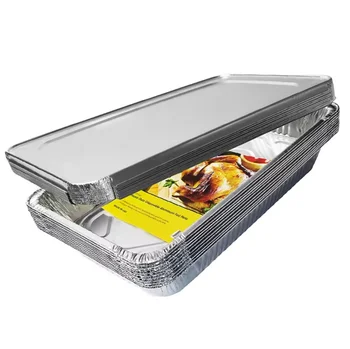 Rectangular food grade aluminum foil container Bread baking box