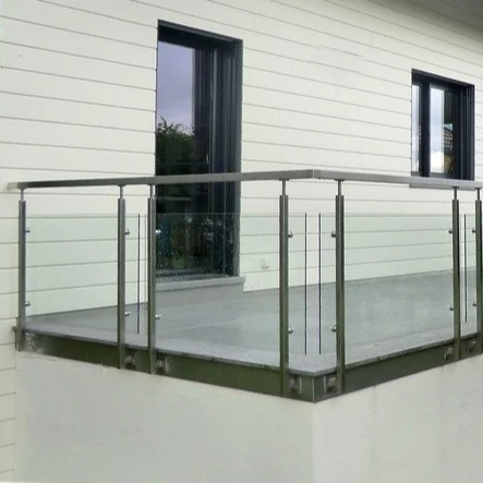 House Balcony Shopping Center Floor Guardrail Stainless Steel Baluster Glass Railings