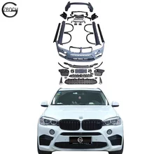 Car accessories For BMW X5 F15 F85 SUV to X5M body kit Front bumper side skirt X5M exhaust wheel arches rear car Bumper