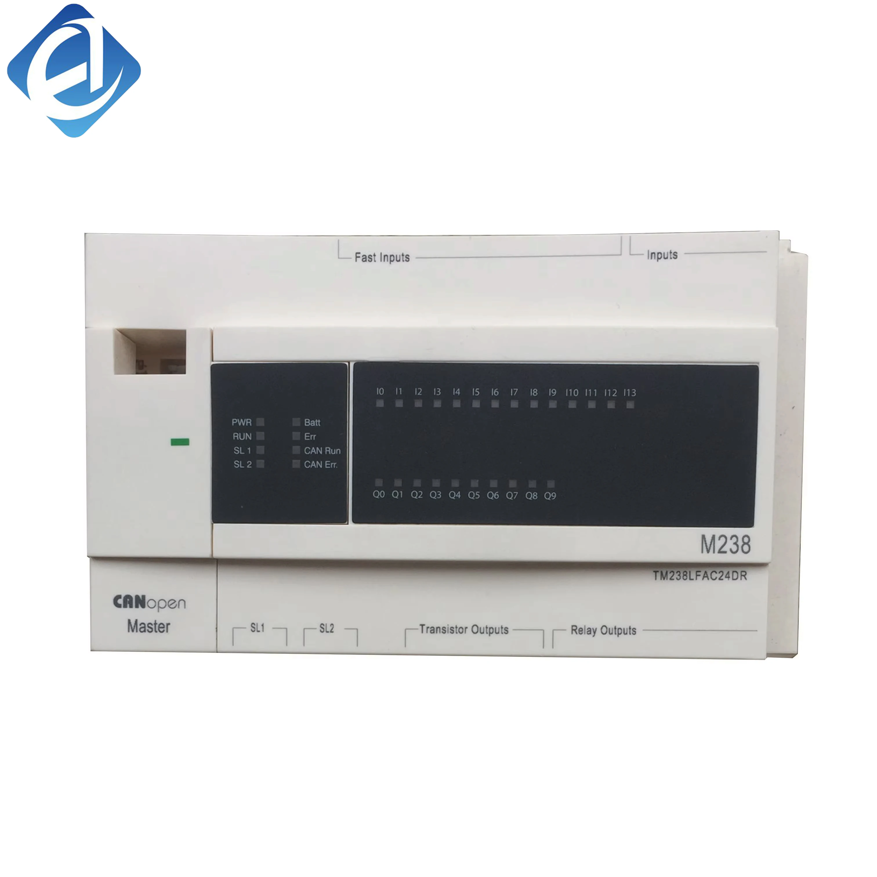 New Original TM238LDD24DT Modicon TM238 PLC. 24-channel transistor digital I/O, stable logic control, flexible bus communication, convenient module expansion, strong anti-interference, applied to small automated equipment