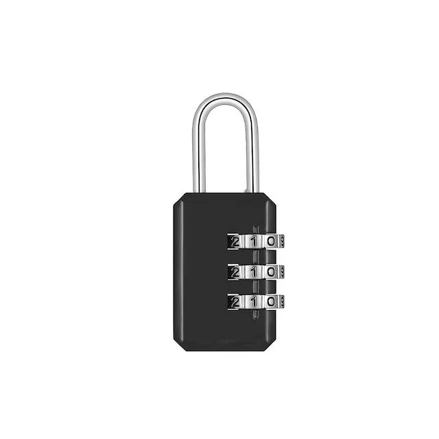 Yinpecly 3-Digit Combination Padlock - Mini Zinc Alloy Resettable Code Lock For Luggage & Lockers
