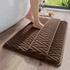 Cloud cotton velvet bathroom mat - upgraded with added backing and textured palm fiber