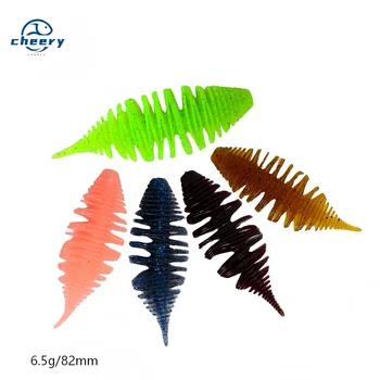 Cheery Hot Sale 8.2cm 6.5g Bellows Gill Soft Worm Fishing Lure Texas Rig Artificial Bass Pike Silicone Baits – Soft Lure – view 2