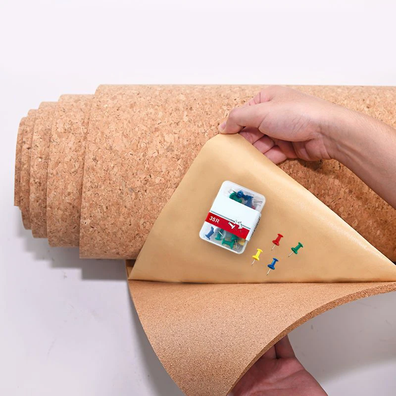 2022 высококачественный переработанный Пользовательский логотип Премиум Противоскользящий фирменный ярлык толстый экологически чистый натуральный пробковый рулон