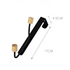 Two beads (4.5mm spacing) matte black
