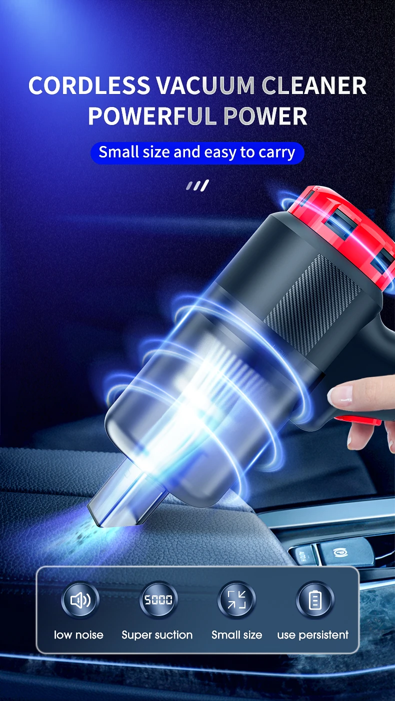 Handheld Cleaner Air Blower Rechargeable Air Duster Gun Cordless