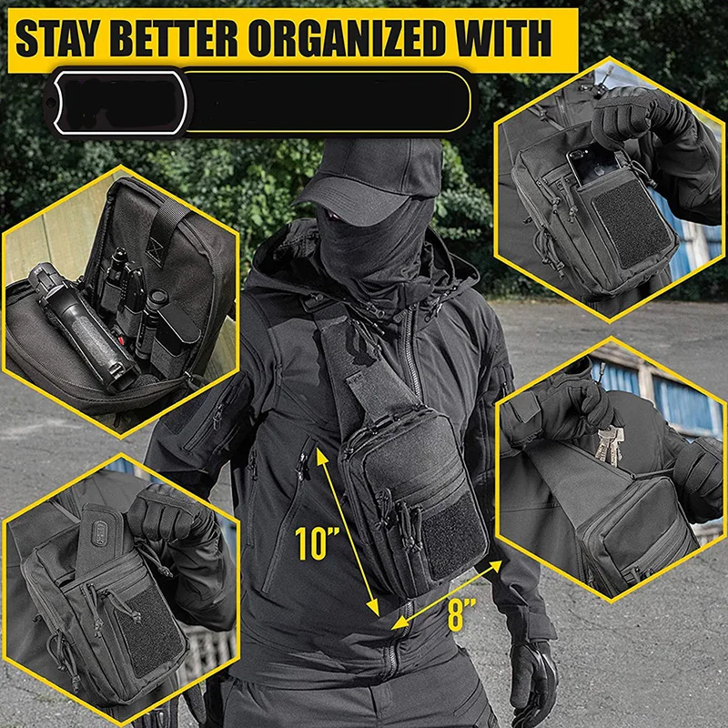 Factory Direct Sales Assault Shoulder Pack High Quality Tactical Chest Bag Outdoor Training Tactical Bag