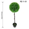 Artificial Green Cypress Single Ball Spiral Trunk Topiary Tree