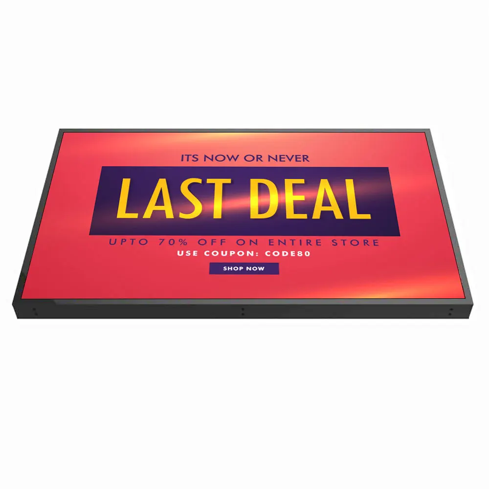 75 Inch High Brightness 2000 Nits Tft sunlight Readable Lcd Panel Smart Module Screen for Outdoor Digital Signage Display Totems