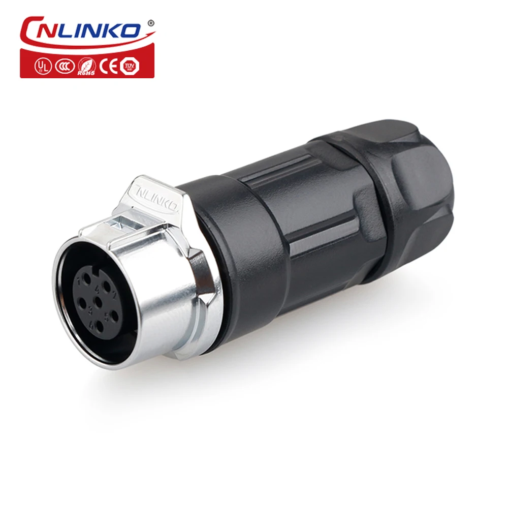 CNLINKO LP12 6 Pin IP68 Waterproof Automotive Electrical Male and Female Connector