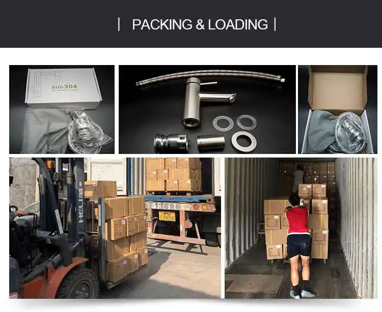 Black Color Stainless Steel Single Hole Faucets