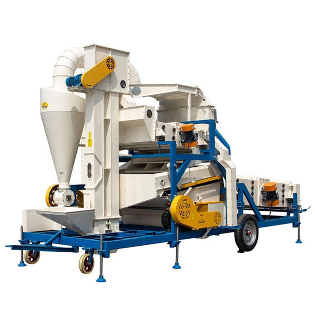 Air Screen Cleaner with Gravity Table Peanut Sesame Soybean Maize Seed Cleaning Machine