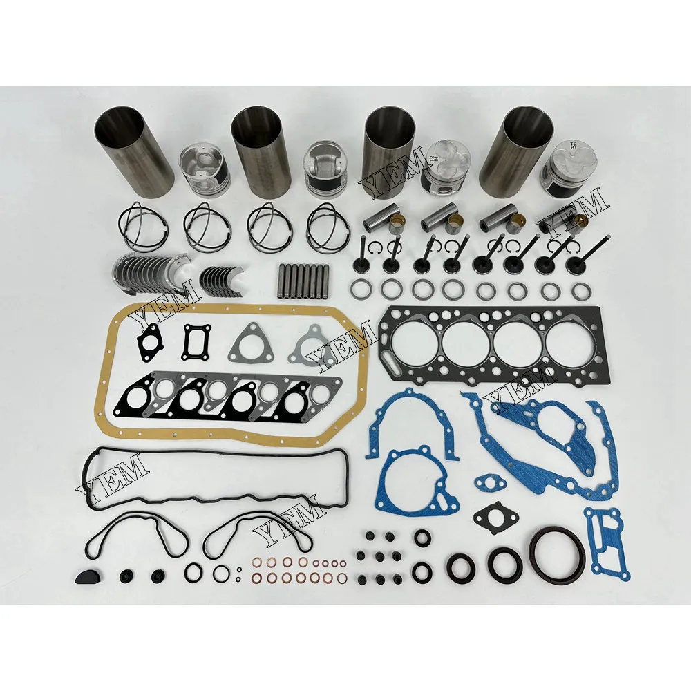 D4BB Cylinder Liner Kit With Full Gasket Kit Engine Bearings Set Valves for Hyundai 4