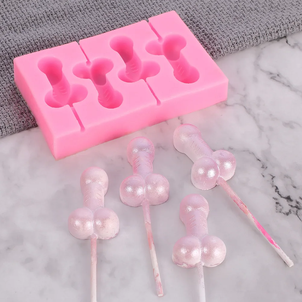 8x Penis Shape Silicone Cake Mold For Ice Cookie Jelly Candy CupcakeDecoratiN*RU
