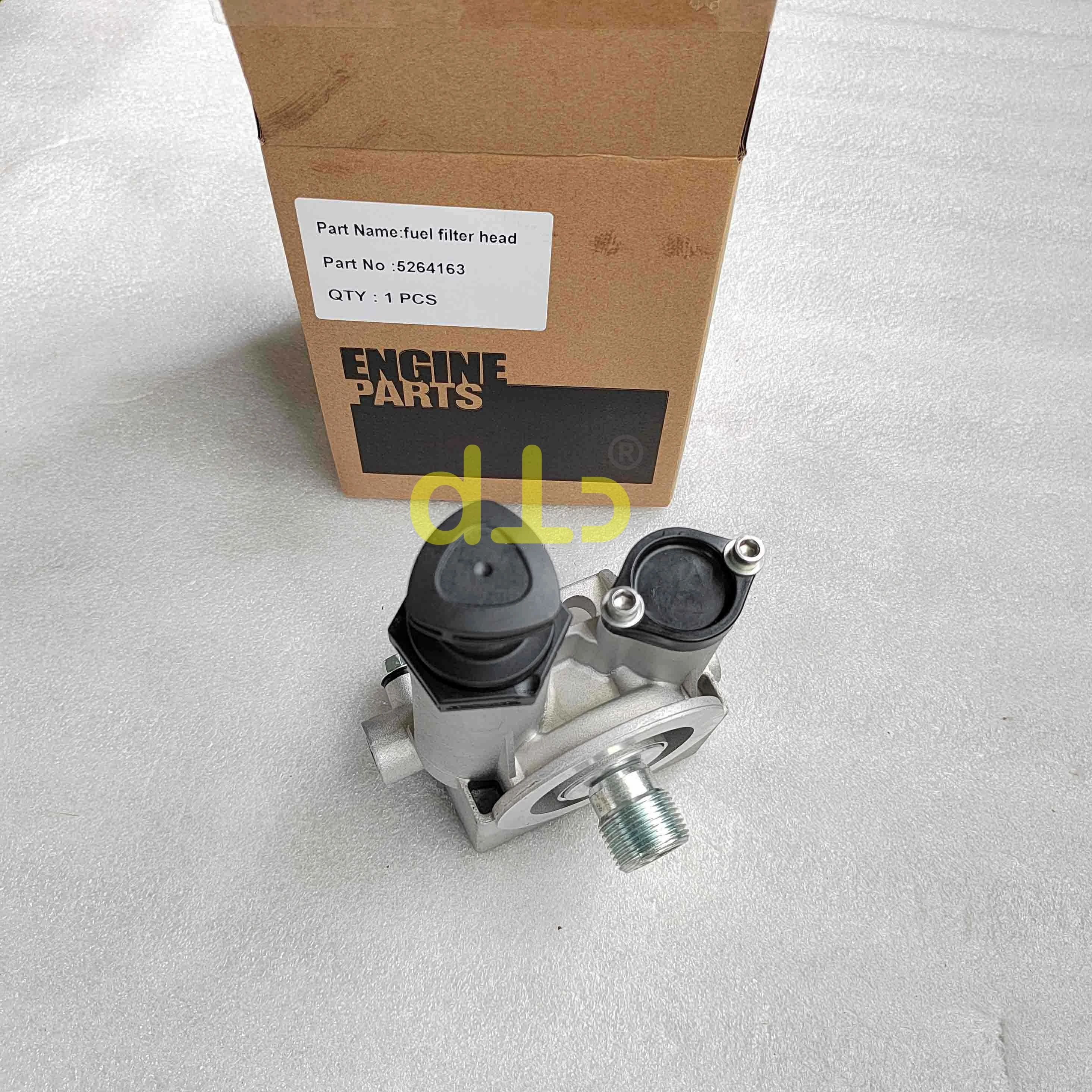 Construction Machinery Part Diesel Engine QSB4.5 Fuel Filter Base FH2110701 5264163 5288347 5364385 Filter Head for Cummins