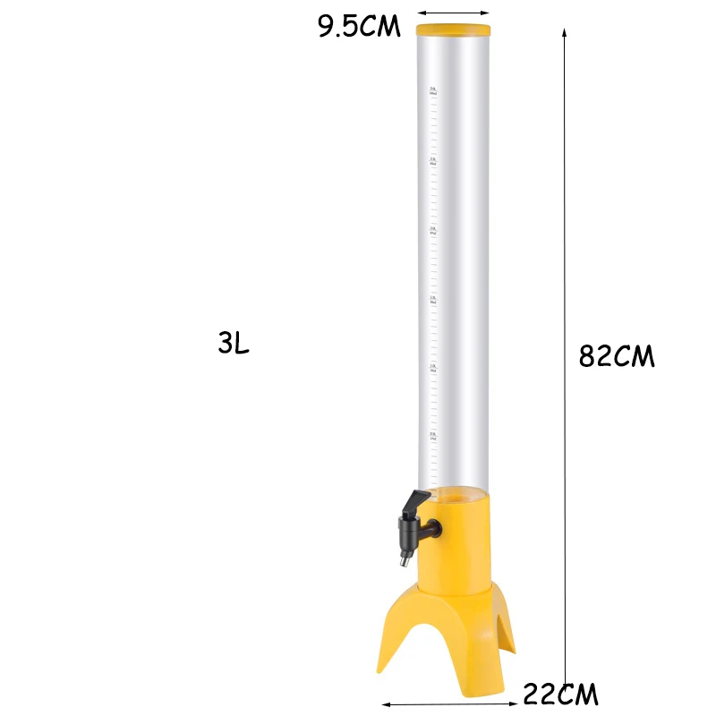 Beer Tower 1.5l 3l Barrel Dispenser Tap Draft Beer Tower With Ice Tube