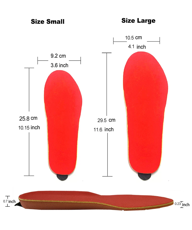 brand  new heated insoles one size 