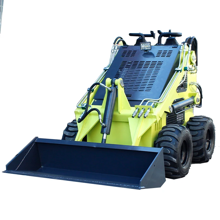 Cheap Mini Skid Steer Loader For Sale Diesel Mini Tracked Mini Skid Steer Loader With 4 In 1 Bucket Wheel Loader