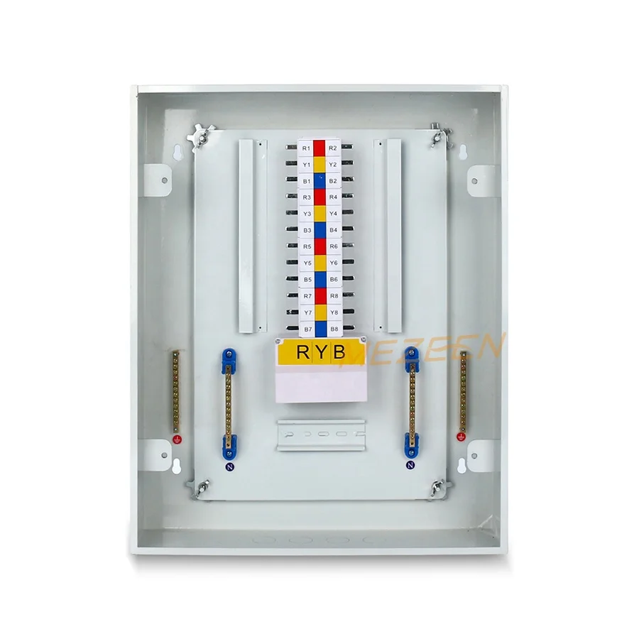 3 Phase MCB Distribution Box with MCCB Busbar Pan Assembly Steel Sheet Enclosure Cabinet Metal MCB Box IP54