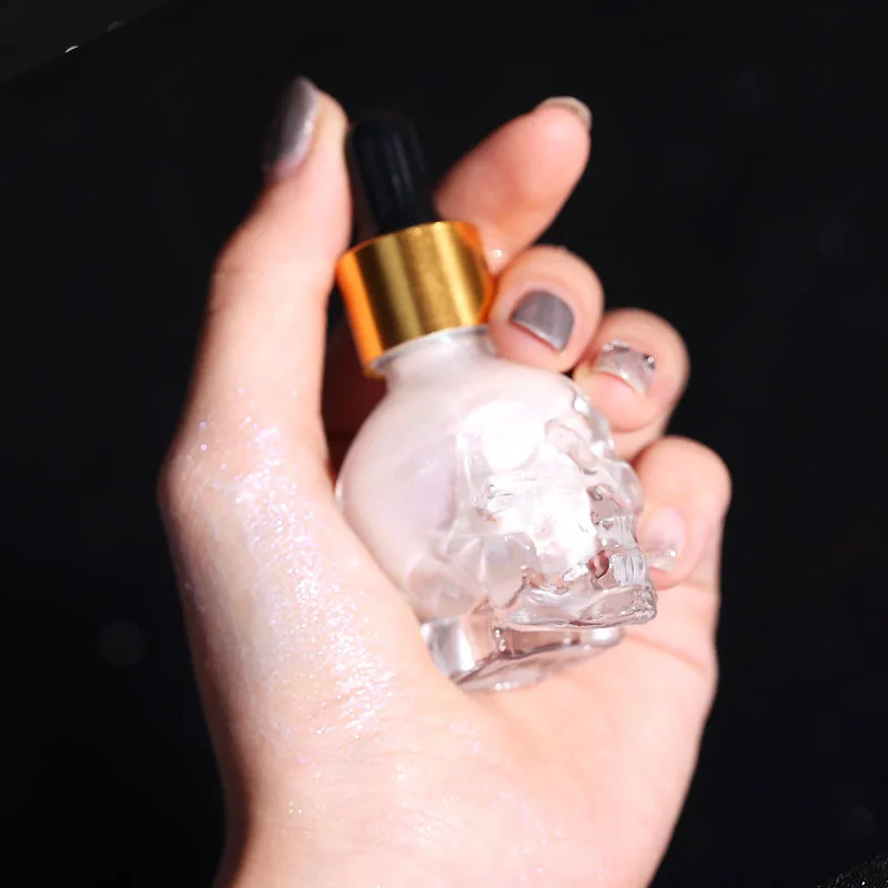 Новинка 2020, солнцезащитный и водостойкий жидкий Хайлайтер с черепом на Хэллоуин