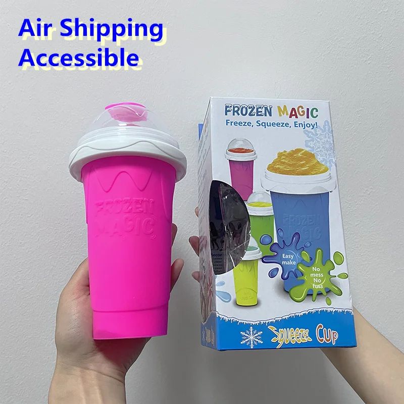 Eco-Friendly Plastic Ice Cream Squeeze Cup with Lid Food Grade Silicone  Frozen Slushy Maker DIY Smoothie Cup Pinch Cups - China Bottle and Cup  price