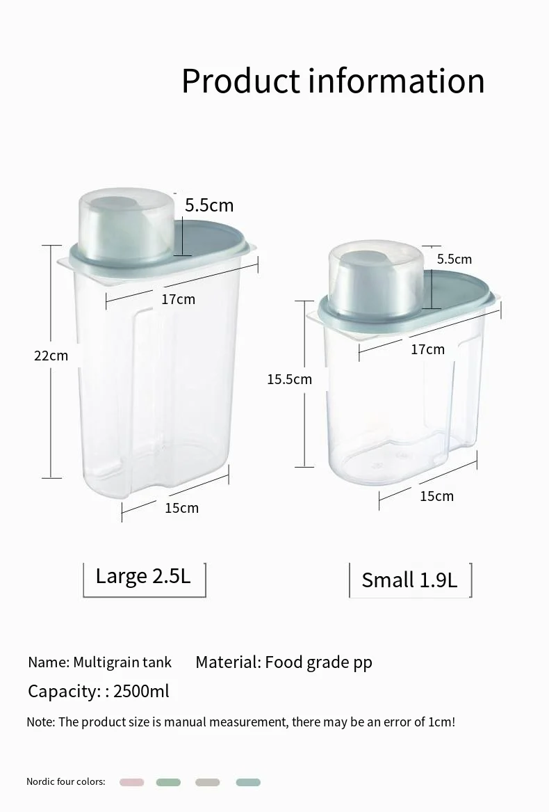 Grain storage tank Food sealed tank Plastic storage box multi-grain storage tank supplier