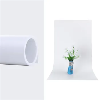 68 X 130cm White Black Gray PVC Material Anti-wrinkle Backgrounds Backdrop for Photo Studio Photography Background Equipment product image