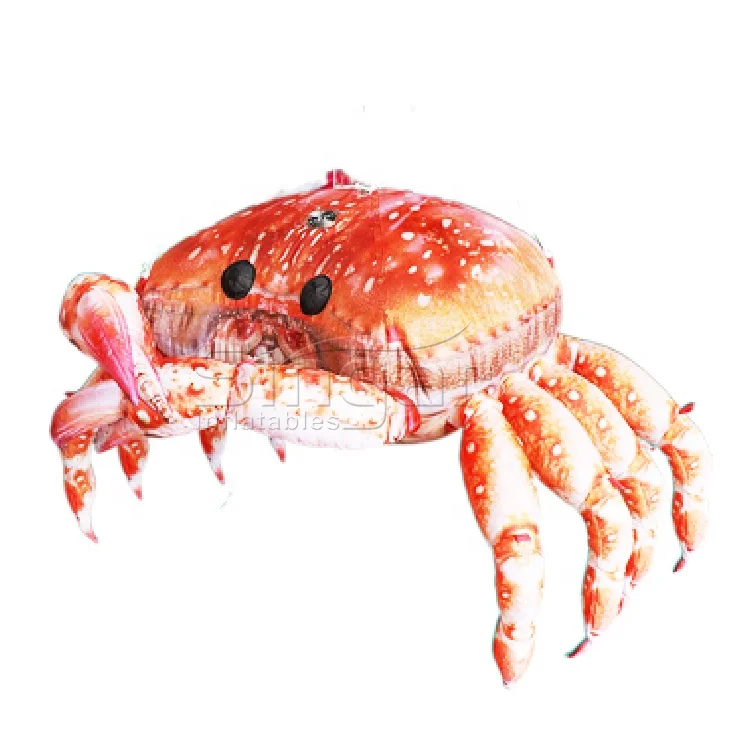 Sea Animal LED Lighted Large Inflatable Crab Model for Advertising