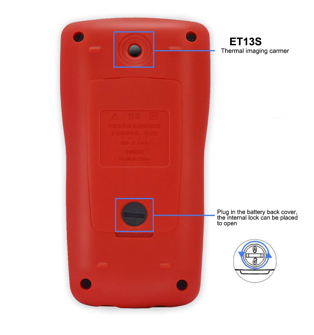 TOOLTOP ET13S Wärmebildkamera 192*192 mit Makro-Objektiv IR-Kamera Multimeter 9999 Anzeigen für Kfz-Hauptplatinen-Reparatur  1420