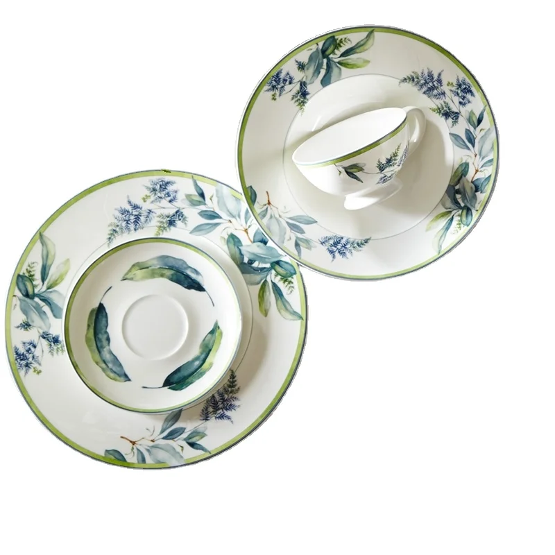 floral ceramic plates