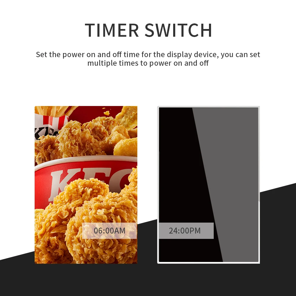 RSH 1080P Full HD Mini AD Player Remote Control Digital Sinage Advertising Media Player Box for Restaurant Store Coffee Shop
