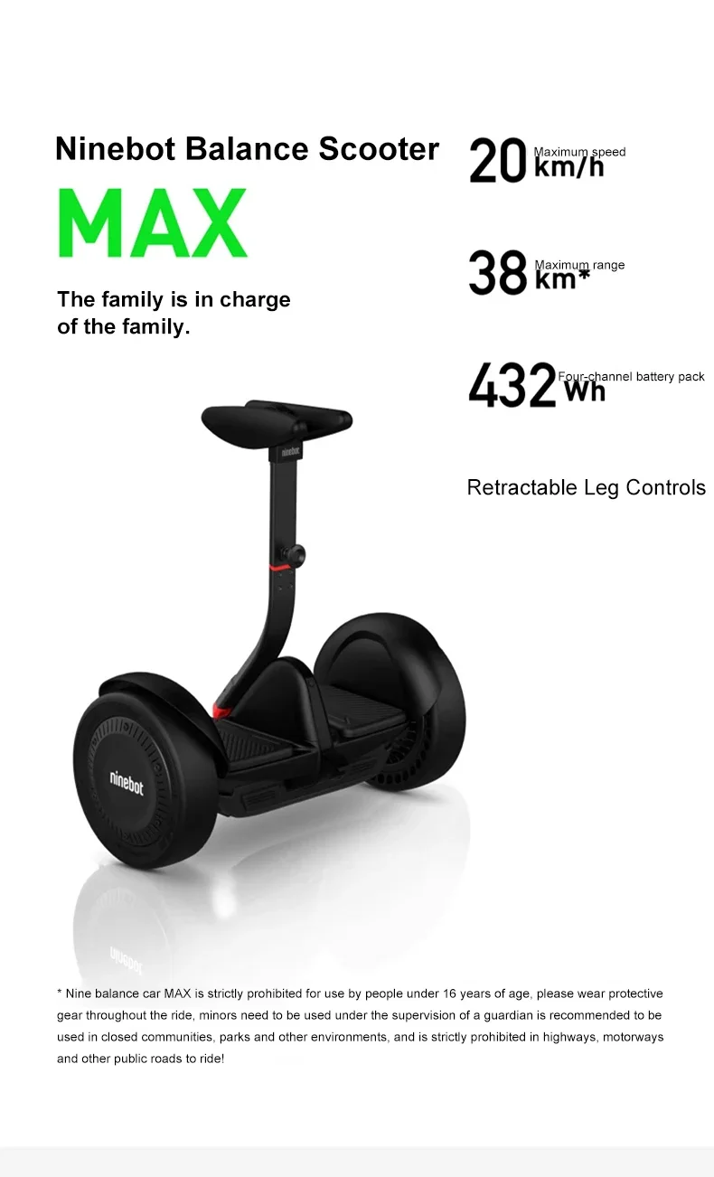 2024 Segway Ninebot Original Go Kart Pro Gokarts 432wh Battery Top Speed 43kmh Wholesale 