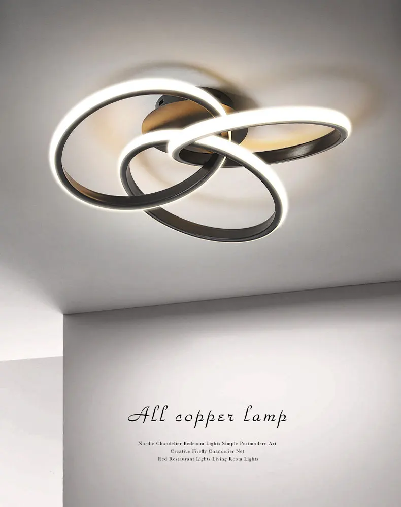 Creative personality warm and romantic bedroom lamp special-shaped room lamp net red light luxury art led ceiling lamp