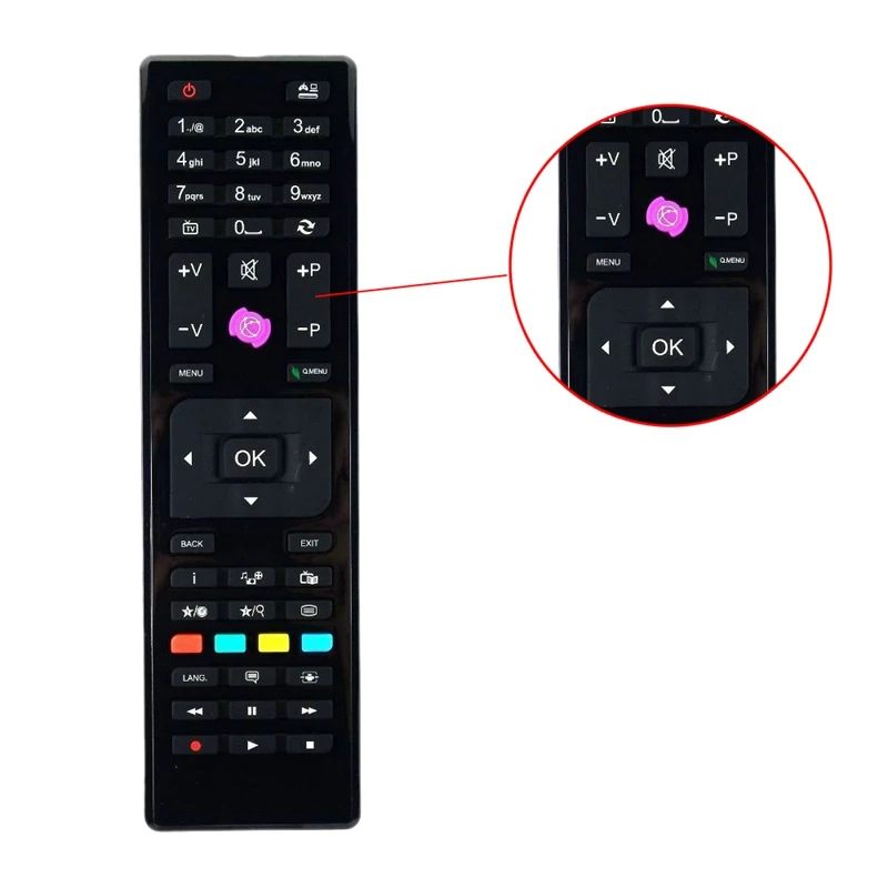 New RC4870 RC4875 Remote Control for Telefunken LED TV TE32182B301C10 32272HDDVDL 32278HDDLED