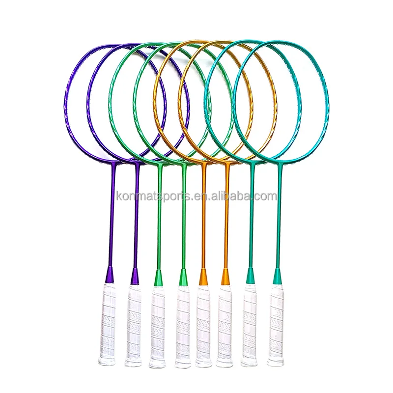 Новое поступление тканые графитовые карбоновые 4U 22 ~ 30 фунтов чистые цвета без логотипов ракетки для бадминтона