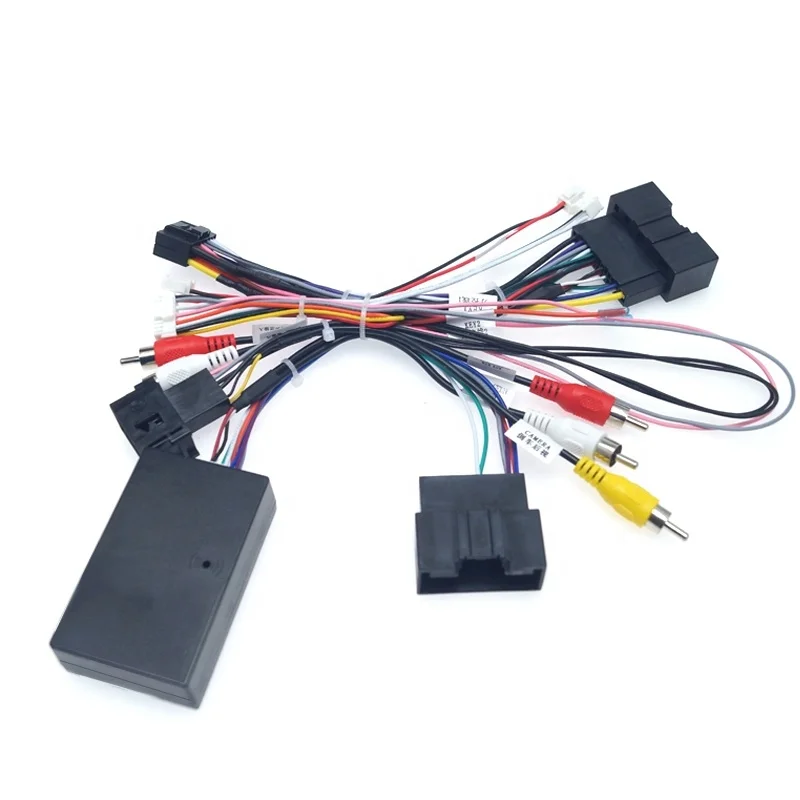 16PIN Car Android Power Cord Cable Adapter With Canbus Box for Ford Focus Ranger Audio Power Wiring Harness