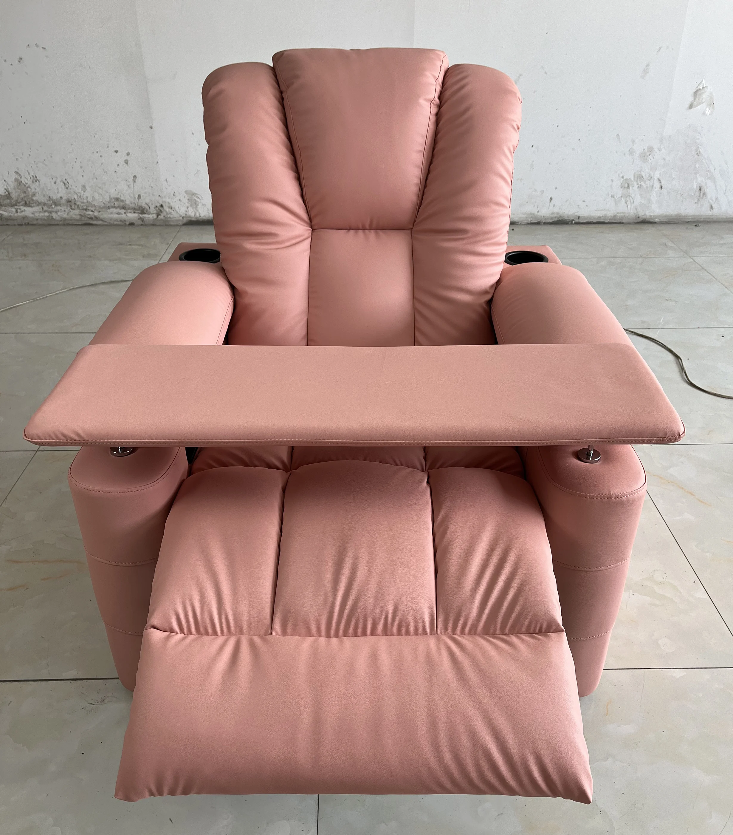 Luxury Design Pink Nail Salon Manicure Chair Foot Spa Nail Table