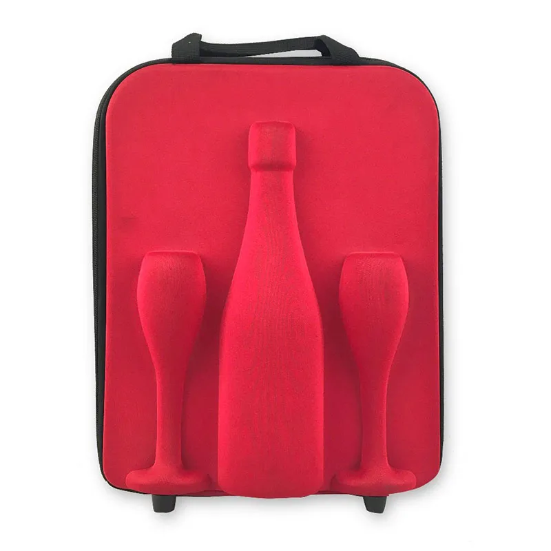 Portable Protective Wine Glasses Bottle EVA Carrying Case - China Wine  Bottle Case and Wine Travel Case price