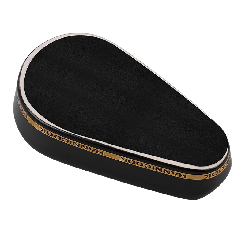 Оптовая продажа наружная овальная черная сигарная пепельница ручной работы позолоченная керамическая креативная портативная аксессуары для сигар