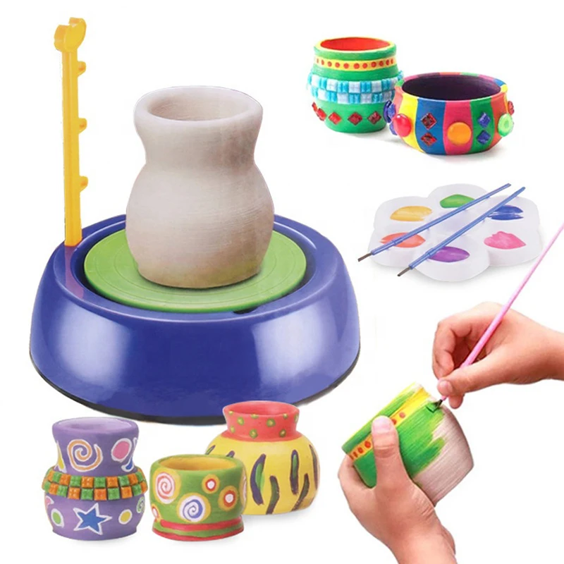 LotFancy Pottery Wheel Kit For Kids, Art Supplies Arts & Crafts Kit Gift For Girls Boys Ages 8